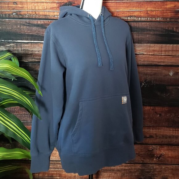 Ariat Large Rebar Aztec Flag Graphic Hoodie Hooded Sweatshirt Navy Blue 10041466 - Picture 5 of 11